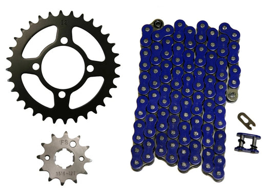 2 x 520x74 Chain & 12/32 Sprockets for Yamaha Breeze 125 (1989–2004)