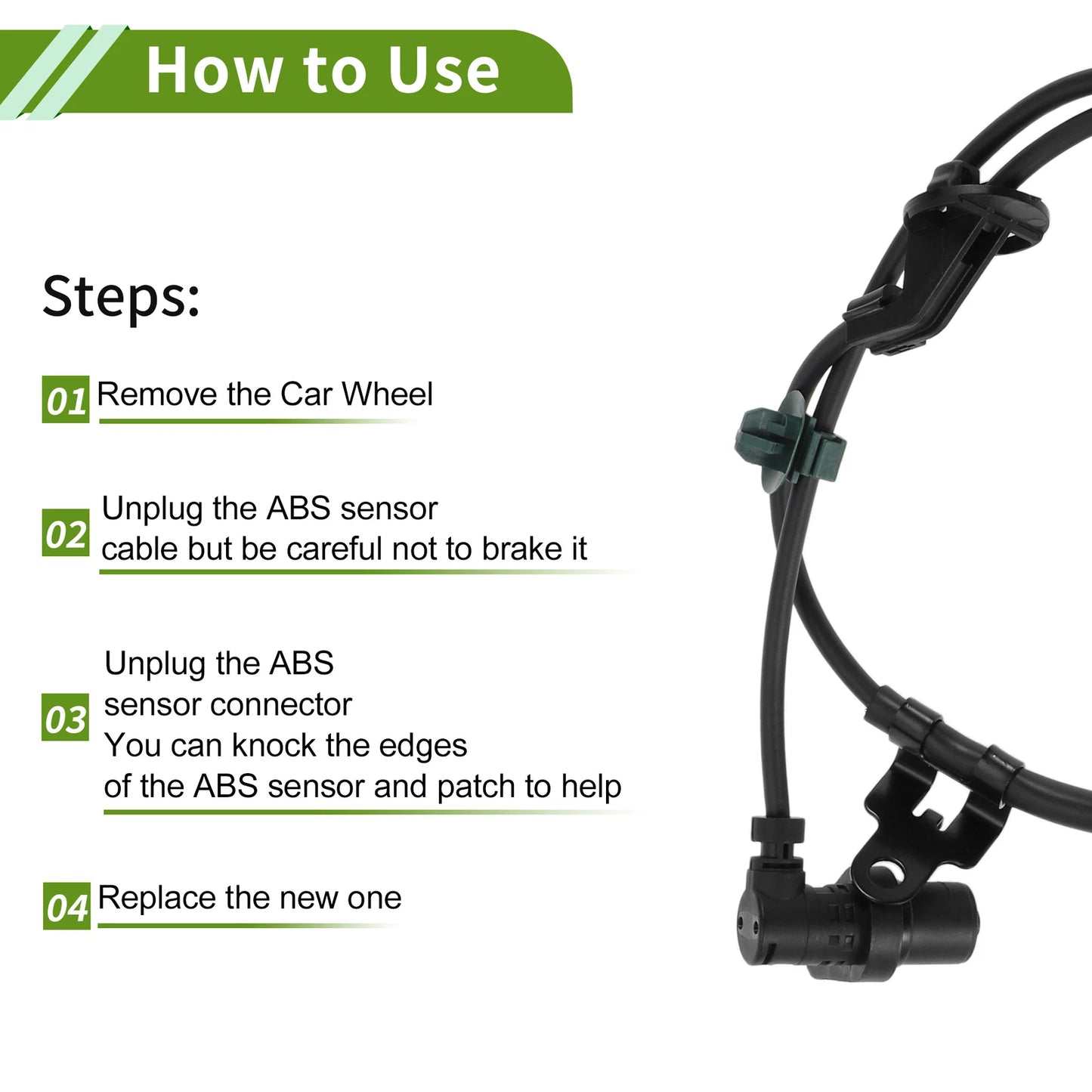 ABS Wheel Speed Sensor for Toyota BB II (2005-2010) - 1 x Front Left