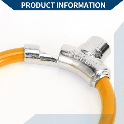 Portable Anti-Theft Bicycle Lock Mini Ring Cable 46cm for Bike - Orange