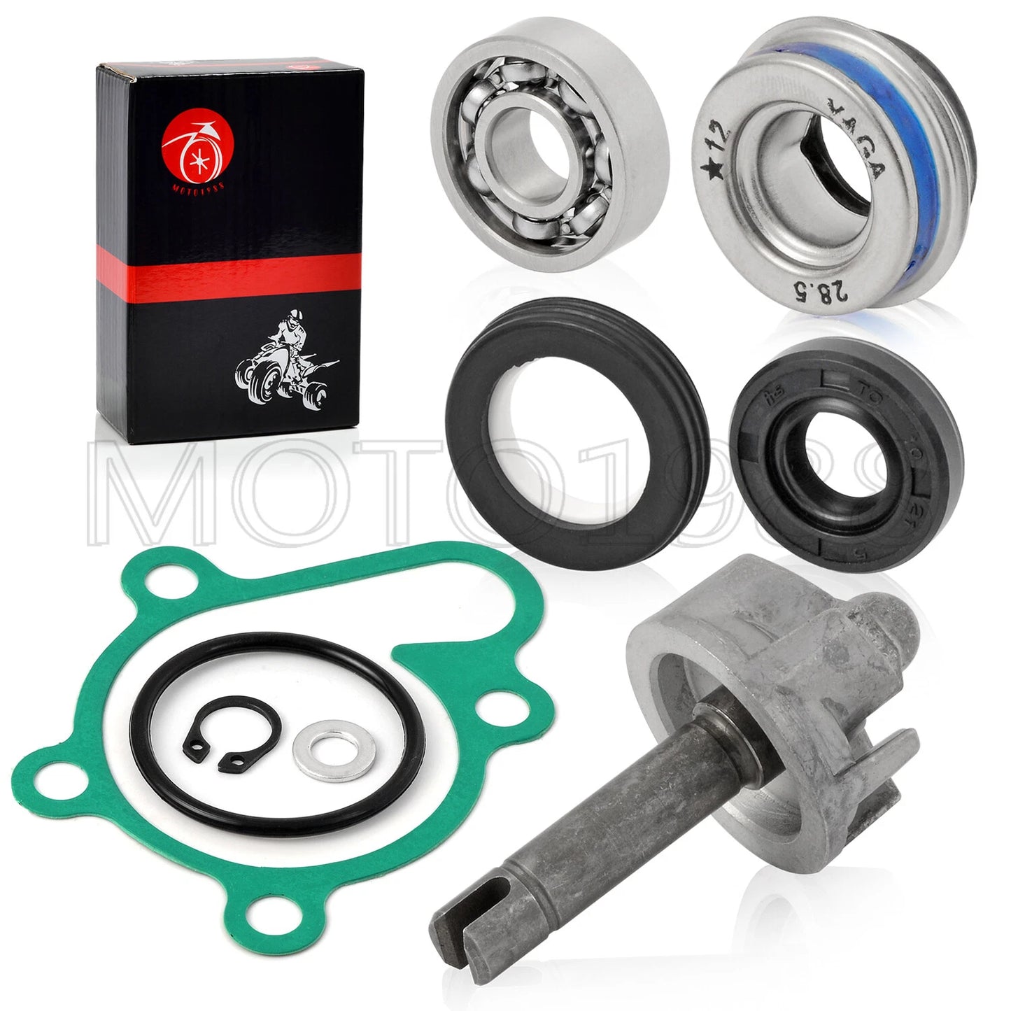 Water Pump Rebuild Kit Impeller Shaft Seal for Yamaha Kodiak YFM450(2003–2021)