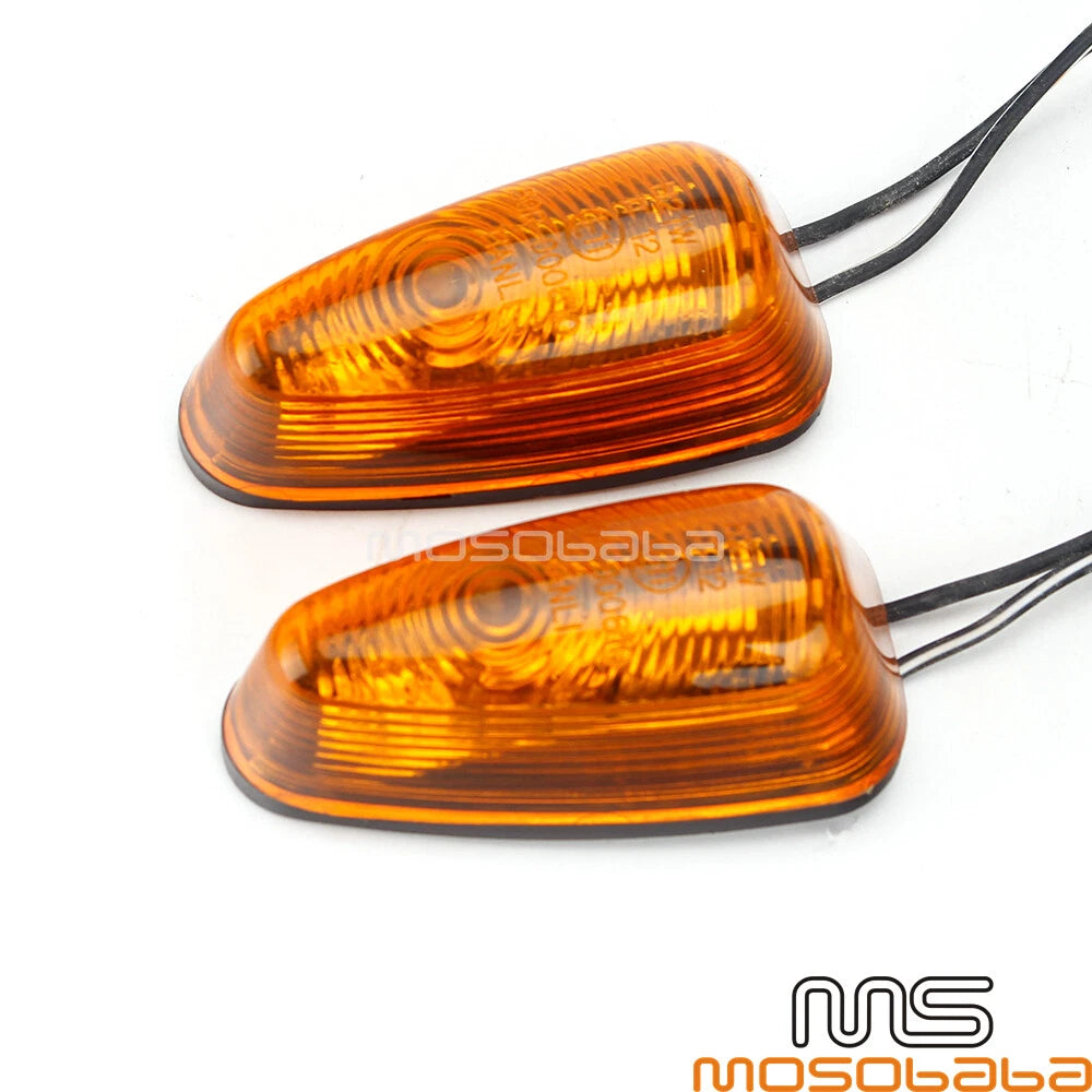 12V Mini LED Turn Signal Light for Motorcycle - Amber Indicator Lamp