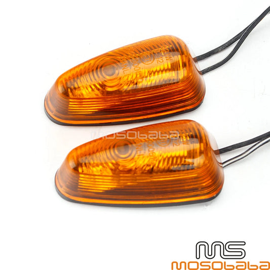 12V Mini LED Turn Signal Light for Motorcycle - Amber Indicator Lamp