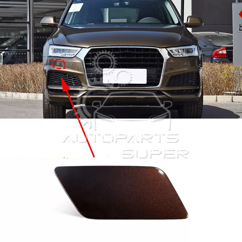 Front Left Right Bumper Headlight Washer Cover Cap for AUDI Q3 (2016–2018)