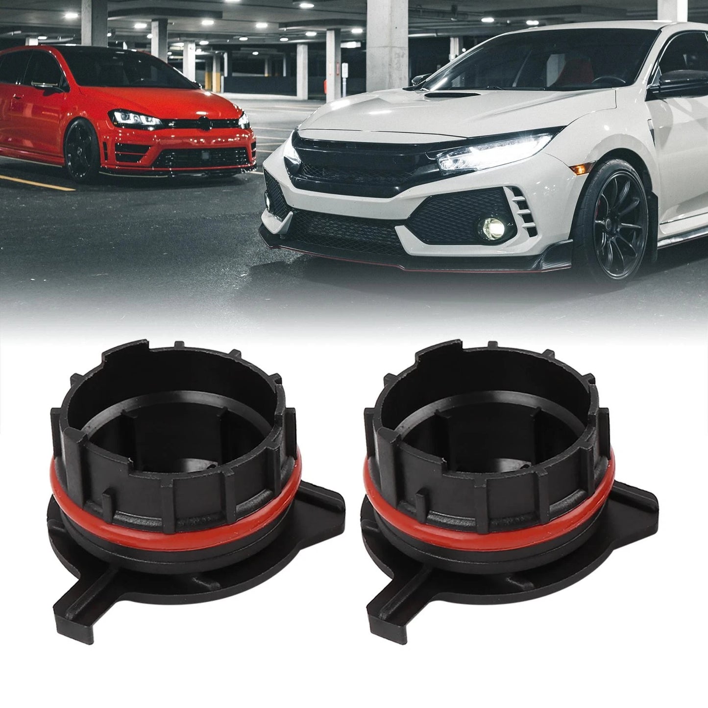 H7 LED Headlight Adapter Base Retainer for BMW E39 (1997-2000) 2 x pcs