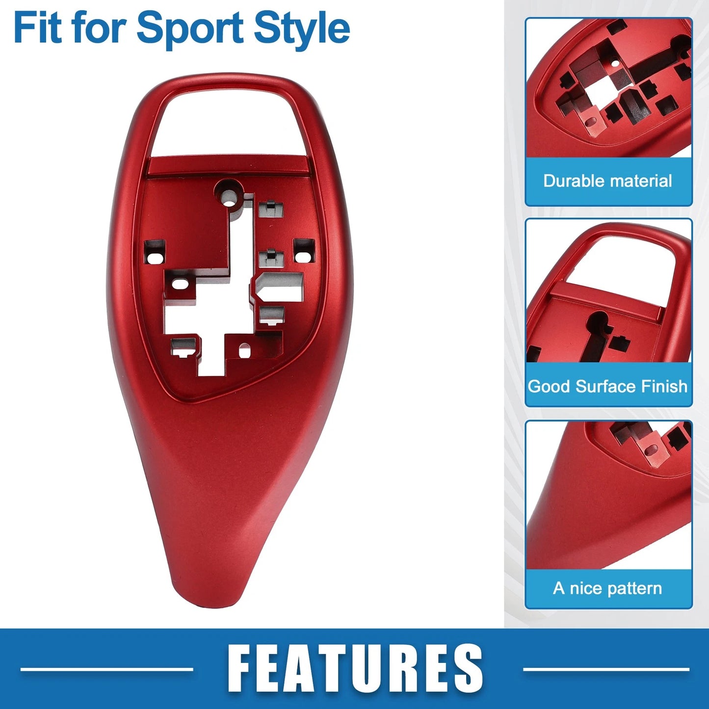 Gear Shift Lever Cover for BMW 1 2 3 4 5 6 7 Series X3 X4 F30 Red (2006-2023)