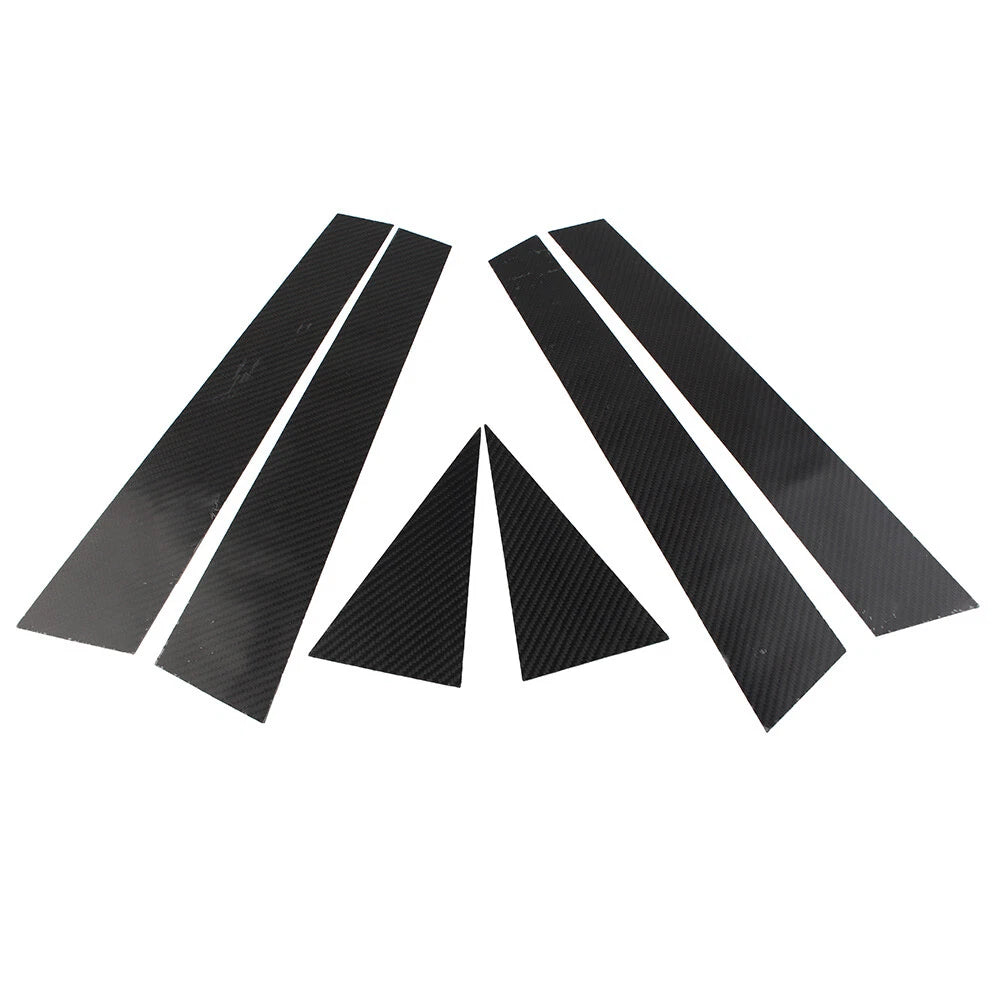 6 Pcs Car Exterior Door Window B Pillar Post Covers for Audi Q5 (2012-2017)