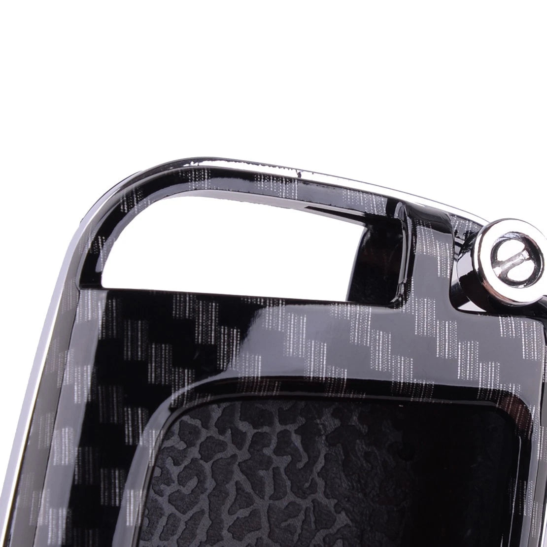 Carbon Fiber Style Key Shell Case Cover for Jeep Compass & Dodge Journey