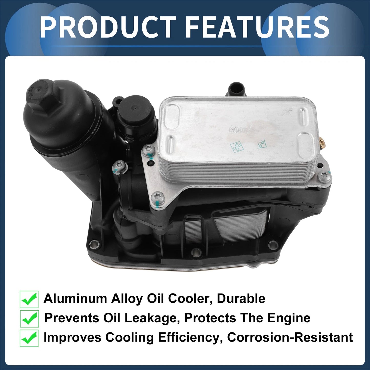 Engine Oil Cooler Filter Housing for BMW X3 X5 328d (2013-2017)