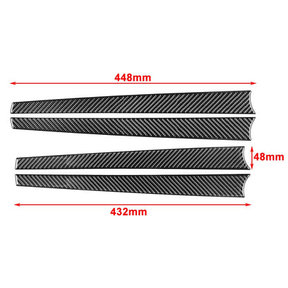 Red Interior Door Panel Strips Cover Trim for Toyota Hilux Revo (2015-2023)