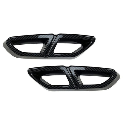 Carbon Fiber Rear Exhaust Muffler Tail Pipe Cover for VW Passat (16-19)