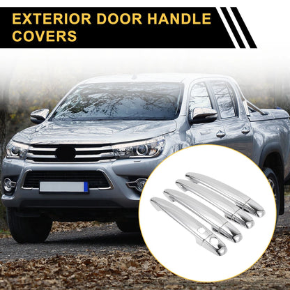 Set Exterior Door Handle Cover for Toyota 4Runner with Smart Key Holes