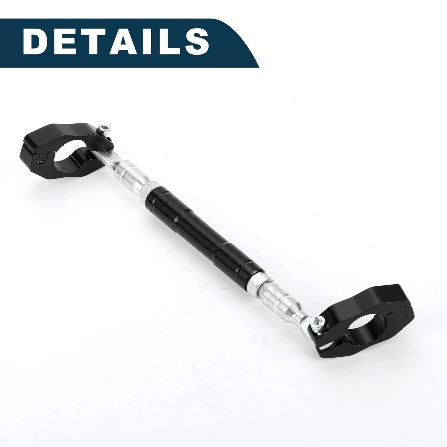 Handle Bracket 1 Set for Motorcycle Adjustable Handlebars Black Small Wrench