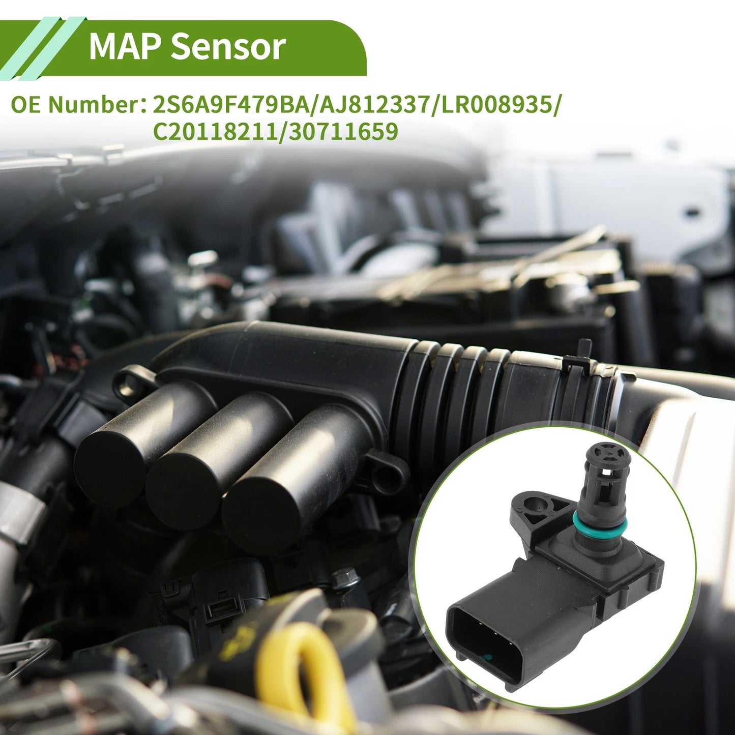 Manifold Absolute Pressure Sensor for Ford C-Max 1.6 (2004-2007)