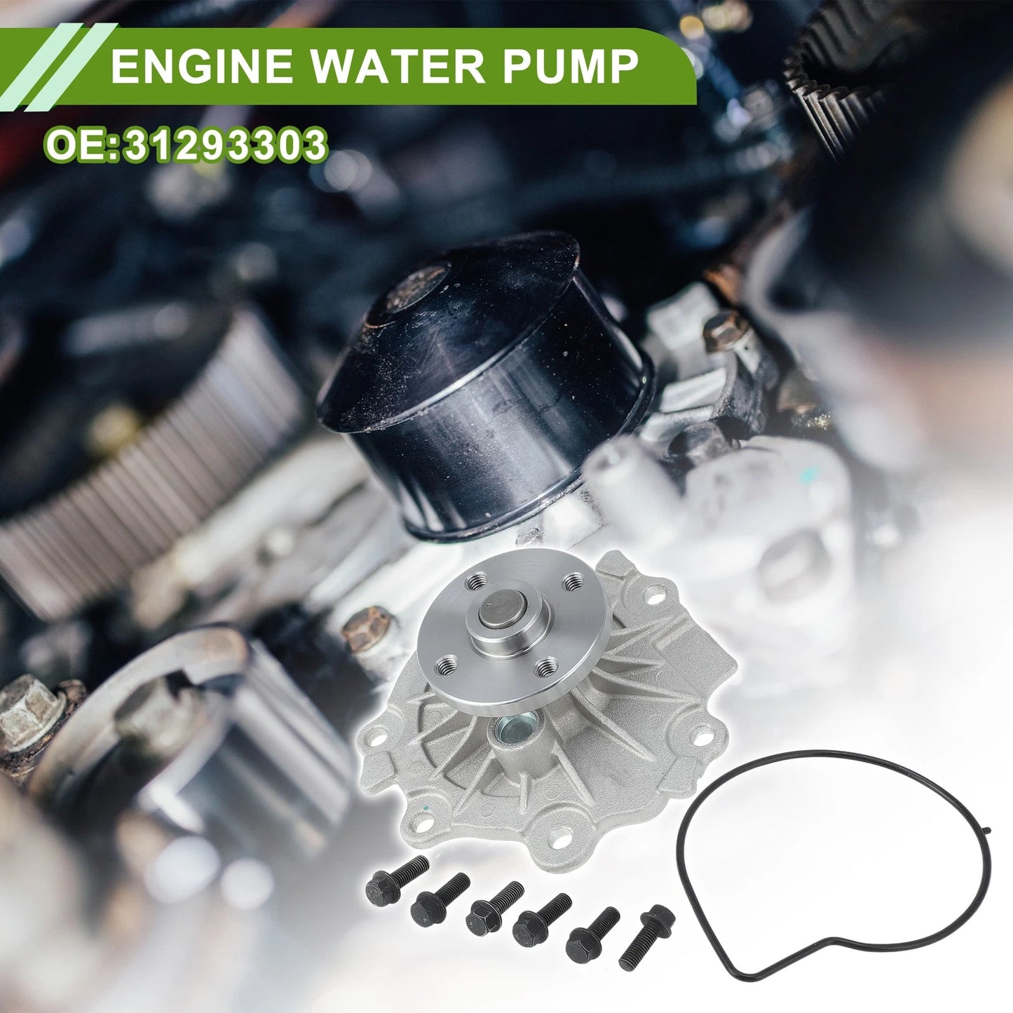 Water Pump for Volvo S60 (2010-2018) Cooling Engine Pump No.31293303
