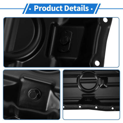 Engine Oil Pan for Toyota Lexus GS460 4.6L (2008-2011) Steel Black