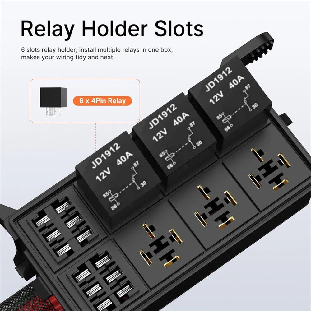 12V 40A 5-Pin Relay Box for Automotive Car Marine (No Year Specified)