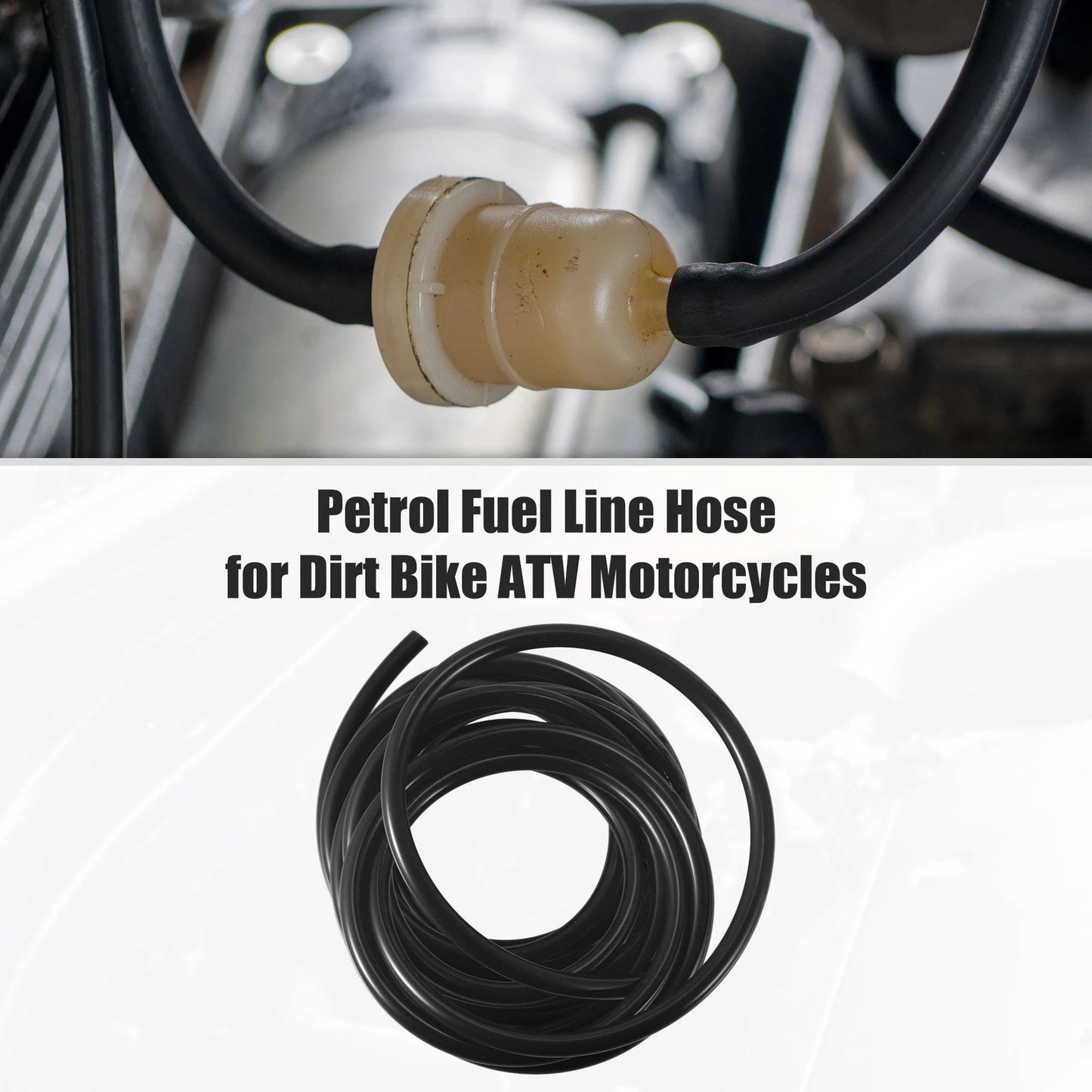 Fuel Vent Line Hose 0.31'' x 20ft Black for Motorcycle Dirt Bike