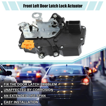 Front Left Door Latch Lock Actuator for Chevrolet Cobalt Black Silver Tone
