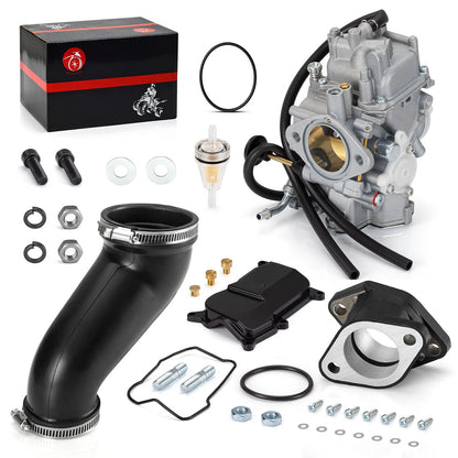 2 x Carburetor + Intake Manifold Boot Joint for Yamaha Warrior 350 (1987–2004)