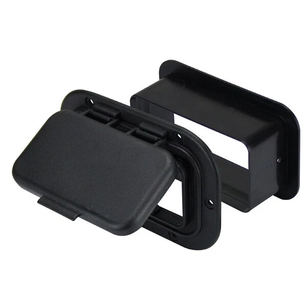 Caravan Air Vent for Camper Trailer/RV/Boat Scupper, Black with Trim