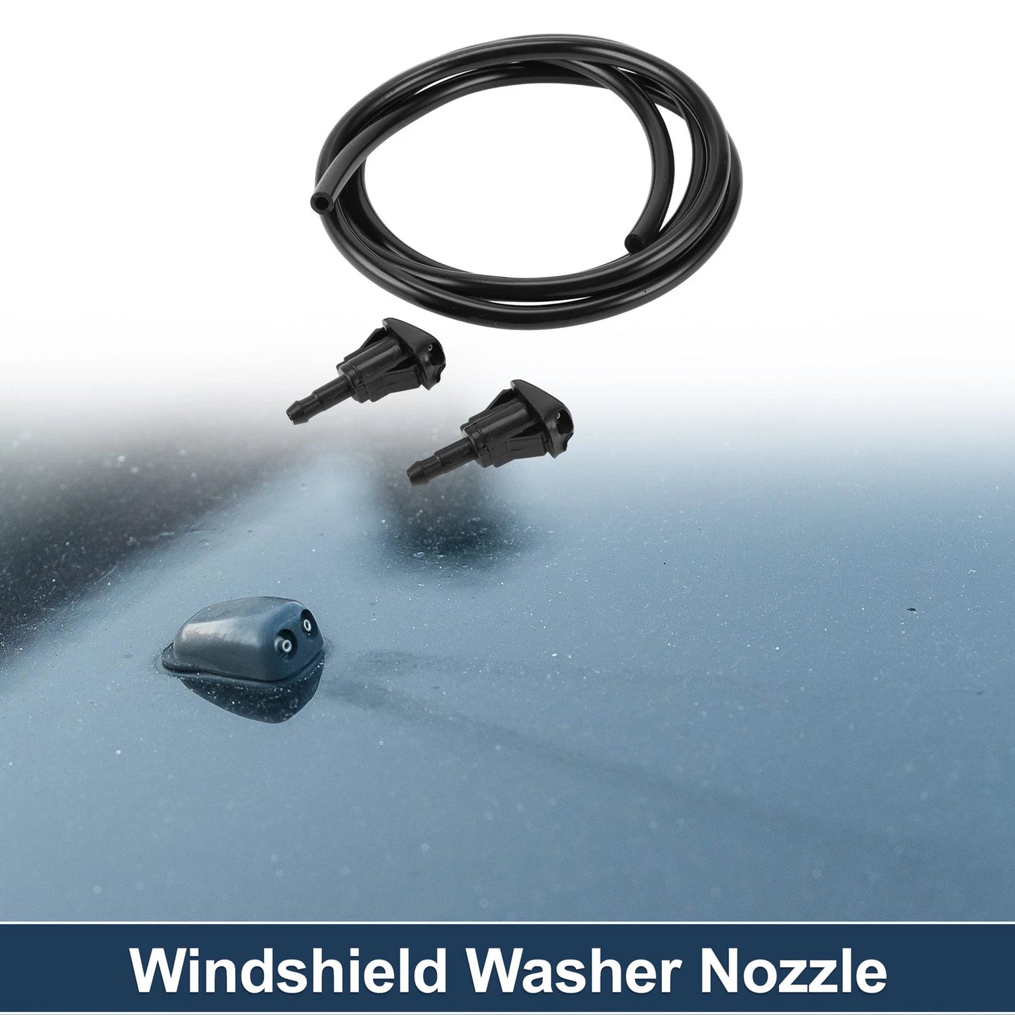 Windshield Washer Nozzle & Fluid Hose for Toyota (2005-2010) 1 Set