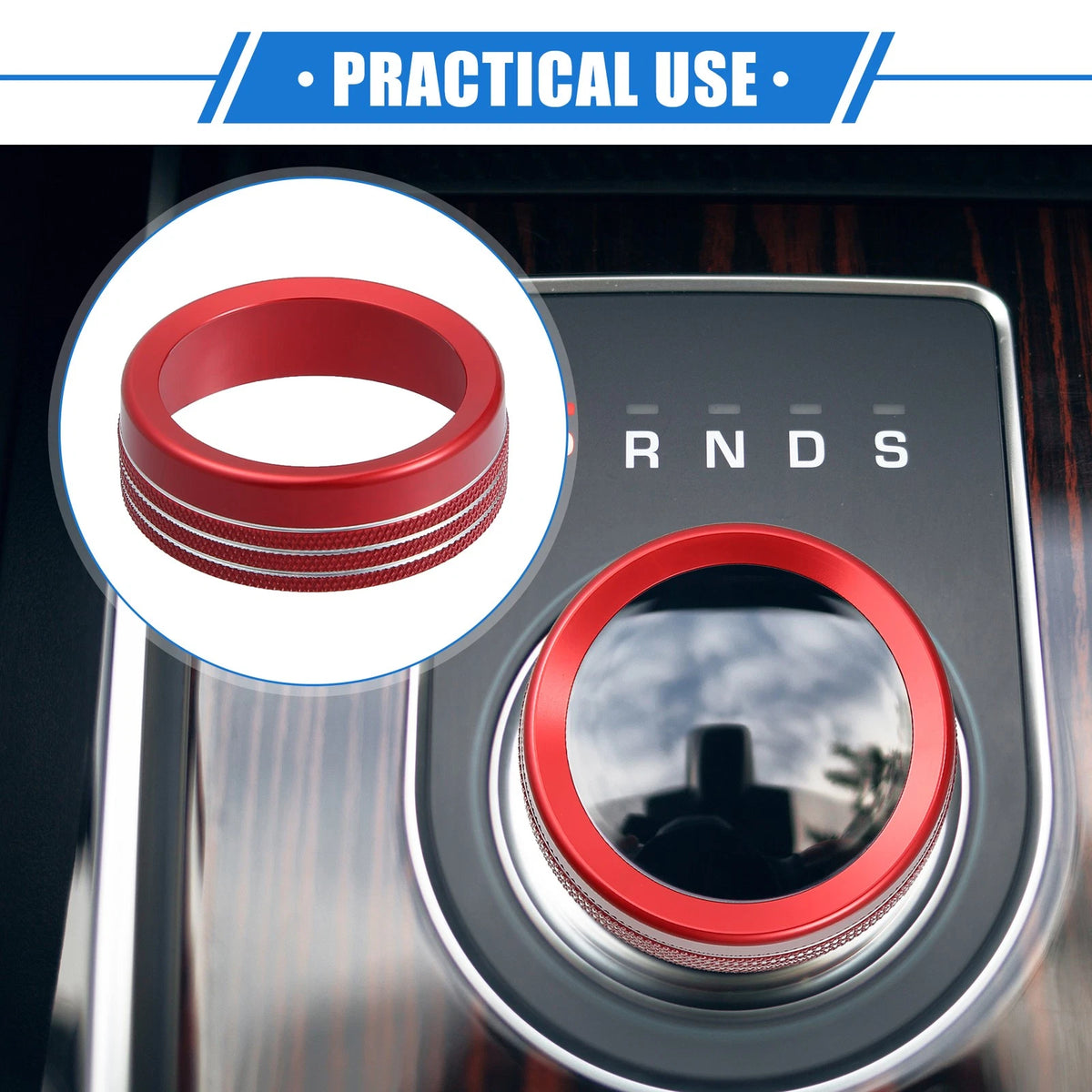 Gear Shift Knob Cover Trim for Ford Maverick 2022-2023 Red