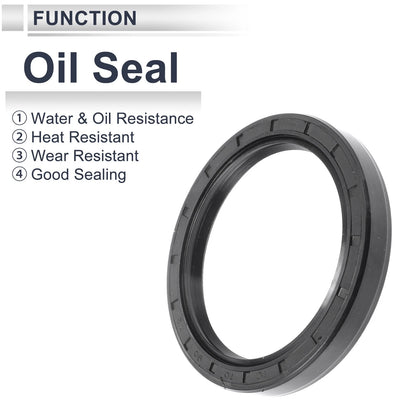 Oil Seal 70x90x12mm Nitrile Rubber Rotary Shaft Seal 5 Pcs for Vehicle