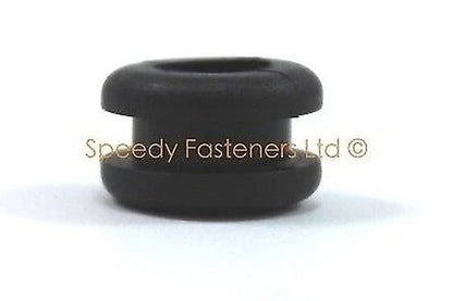 2x Black Rubber Fairing Grommets for Ducati