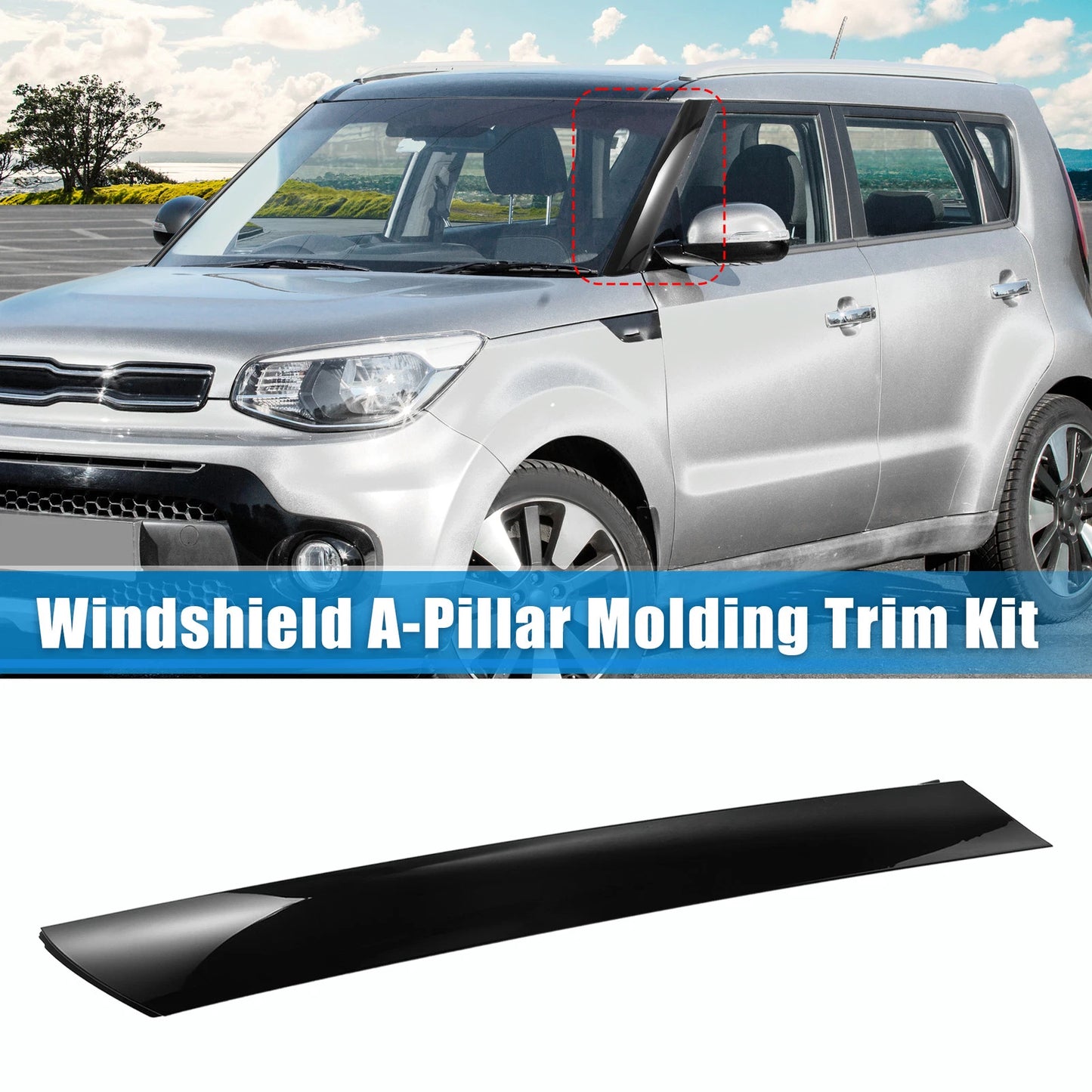 Windshield A-Pillar Trim Panel for Kia Soul (2010-2013) Left