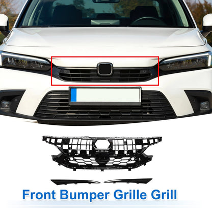 Front Upper Hood Bumper Grille for Honda Civic SI Facelift (2016-2021)