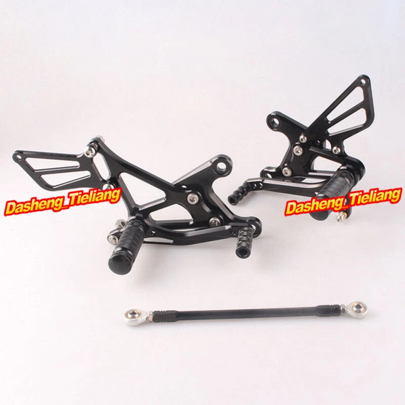 CNC Racing Rearsets Foot Pegs for Kawasaki Ninja ZX6R (2005-2008) Black