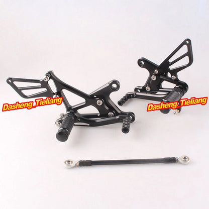 CNC Racing Rearsets Foot Pegs for Kawasaki Ninja ZX6R (2005-2008) Black