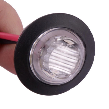5 x Mini Round 12V 3/4" LED Side Marker Bullet Lights for Car Trailer Truck