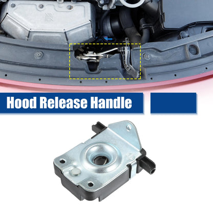 Hood Latch Lock Actuator Assembly Front Left for BMW 323Ci Black Silver Tone