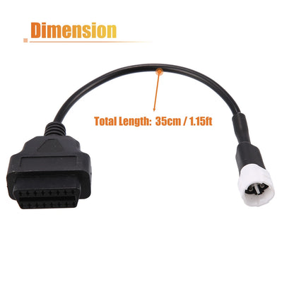 3 Pin OBDII Cable Diagnostic Adapter for Motorcycle