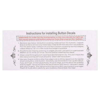 Heater AC Climate Control Button Decal for Ford Escape Fusion