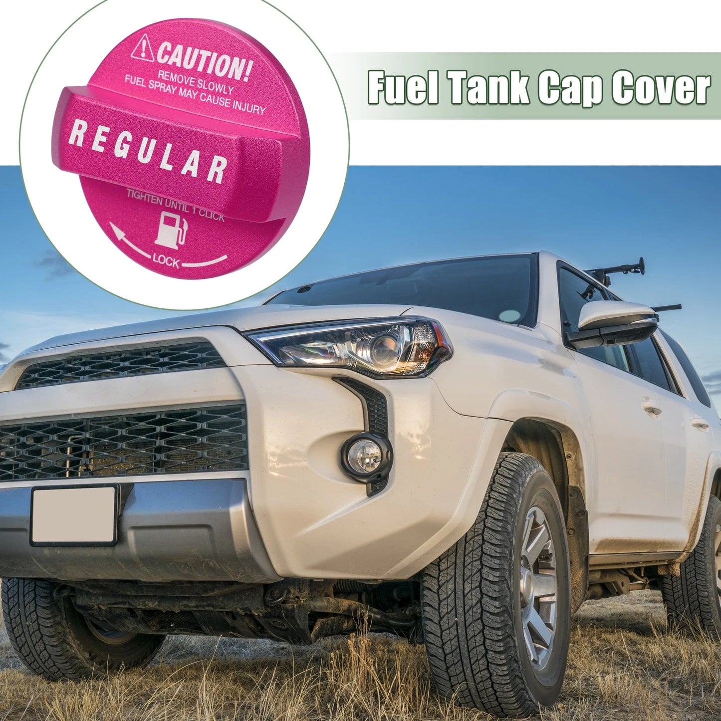 Pink Fuel Tank Cap Cover for Toyota