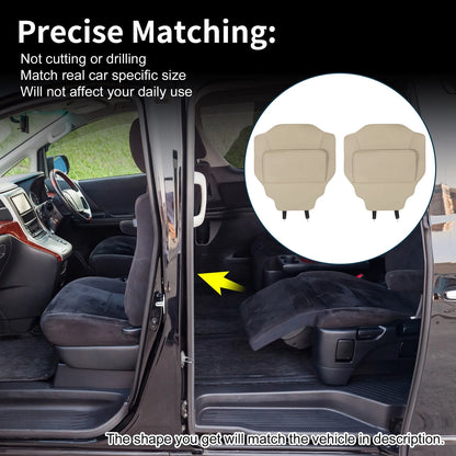 Leather Car Door Anti Kick Pad Sticker / 40 Beige / Leather Car Door Anti Kick Pad Sticker for Toyota Vellfire Alphard