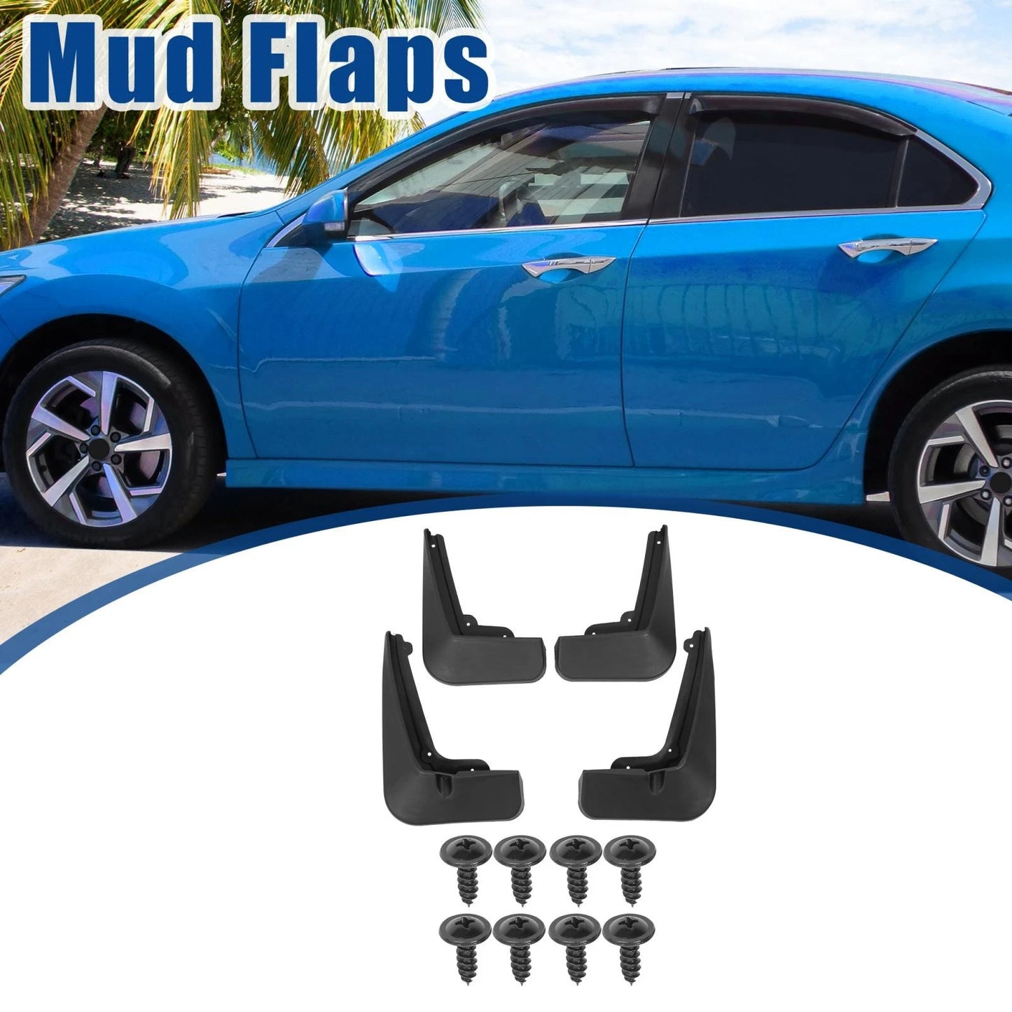 Front Rear Mud Flaps Kit Splash Guards for Chevrolet Equinox (2018-2020)