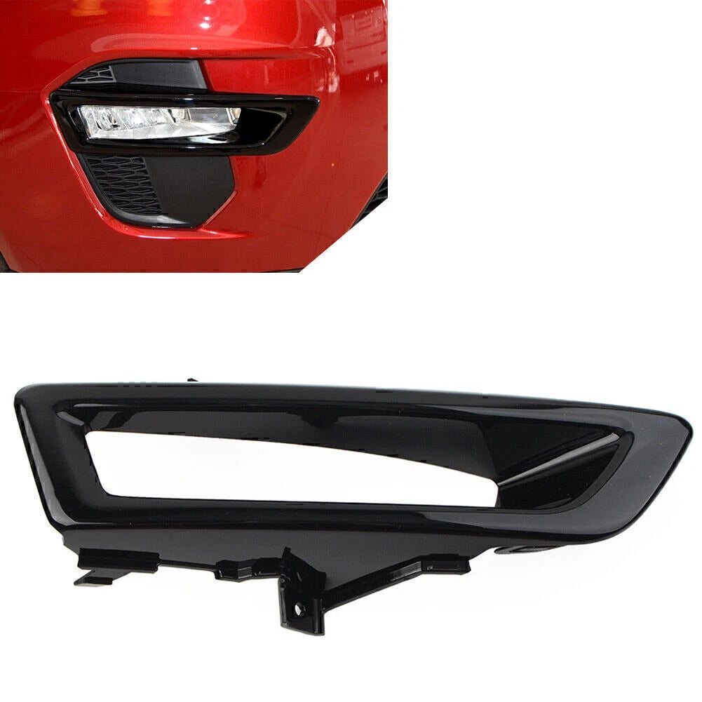 ABS Black Front Bumper Fog Light Covers for Land Rover Discovery Sport (15-18)