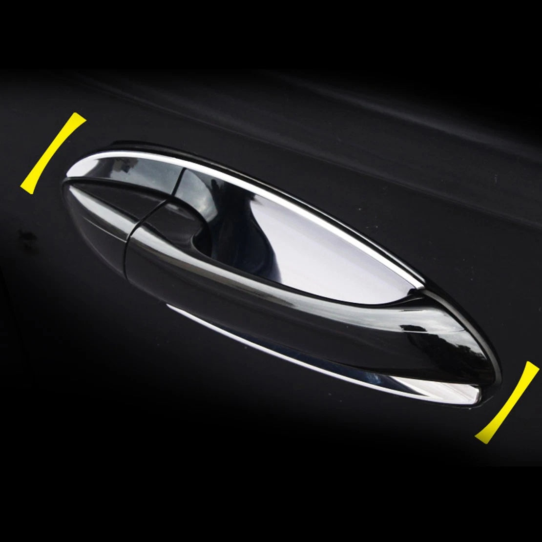 4 x Chrome Door Handle Recesses for Mercedes Benz GLK300 W204 (2008-2015)