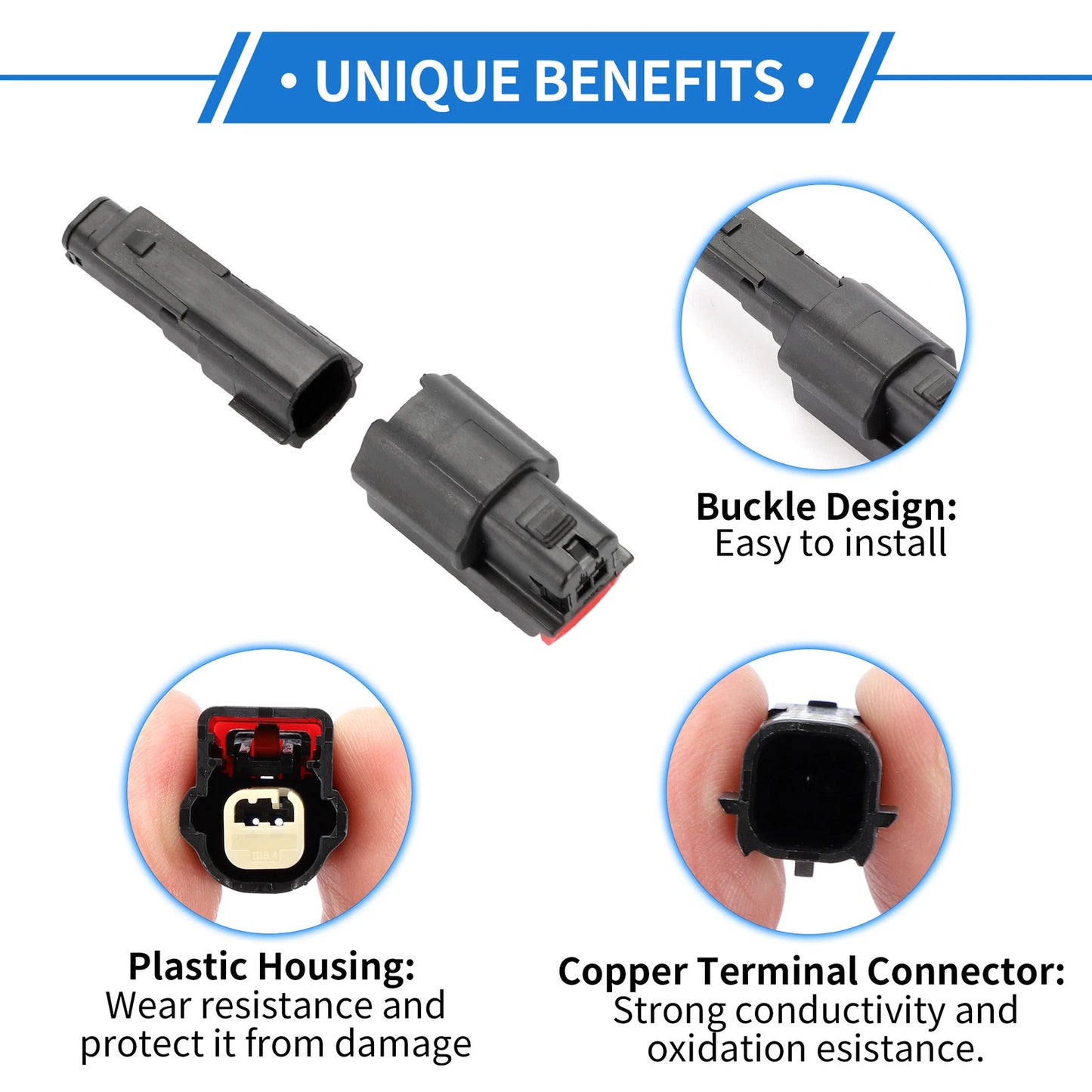 Front Bumper Probe Sensor Connectors for Mazda