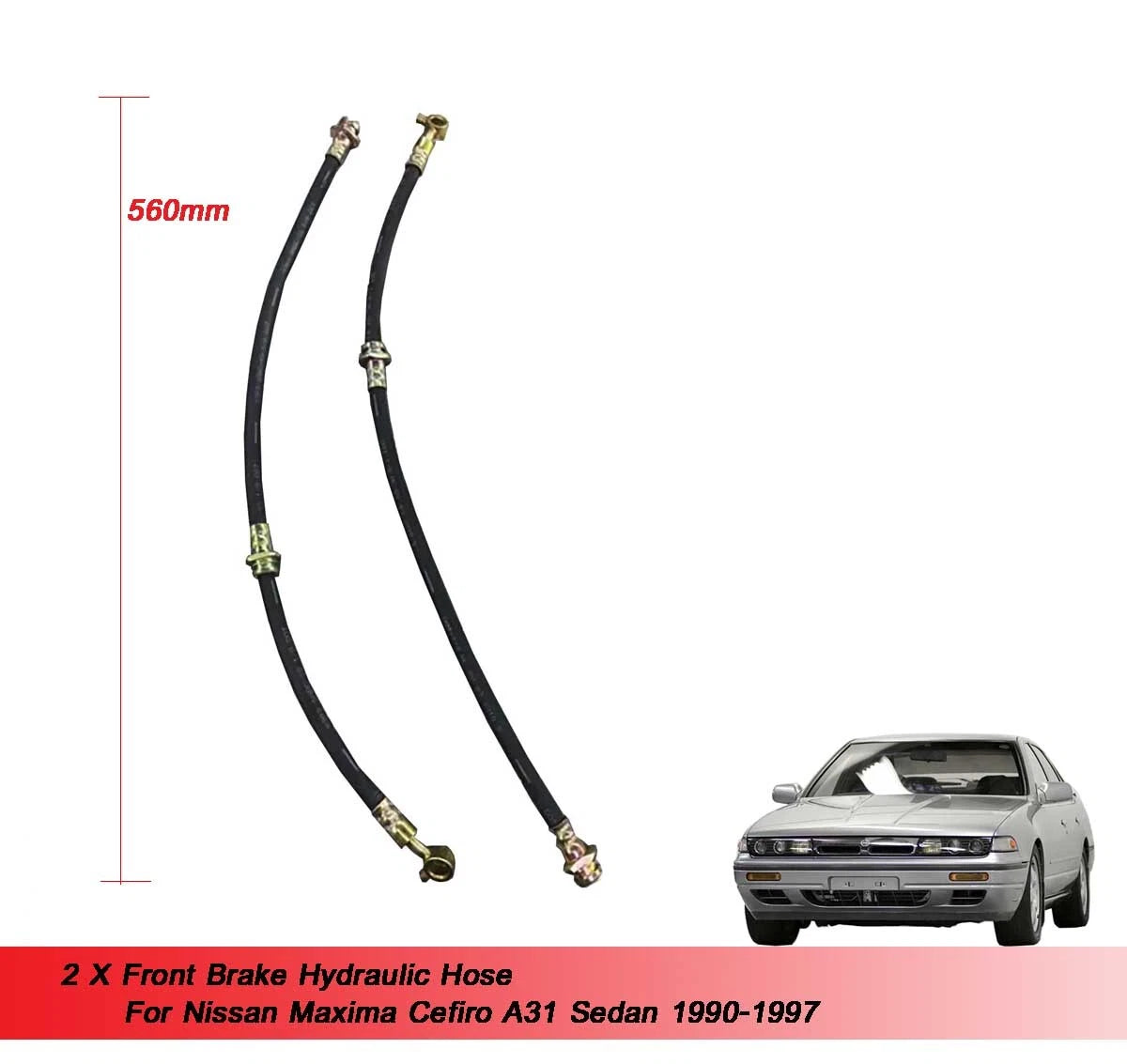Front Brake Hydraulic Hose for Nissan Maxima Cefiro A31 (1990-1997)