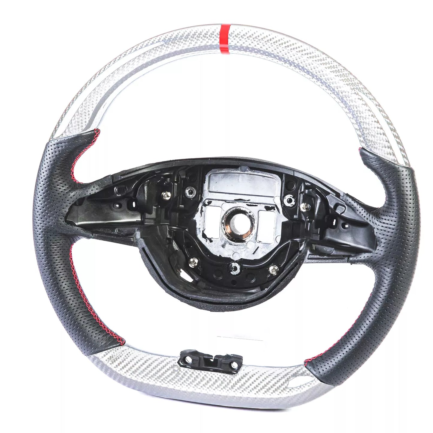 Silver Carbon Steering Wheel for Mercedes W246 W205 W213 W218 X156 X253 (2012-2023)