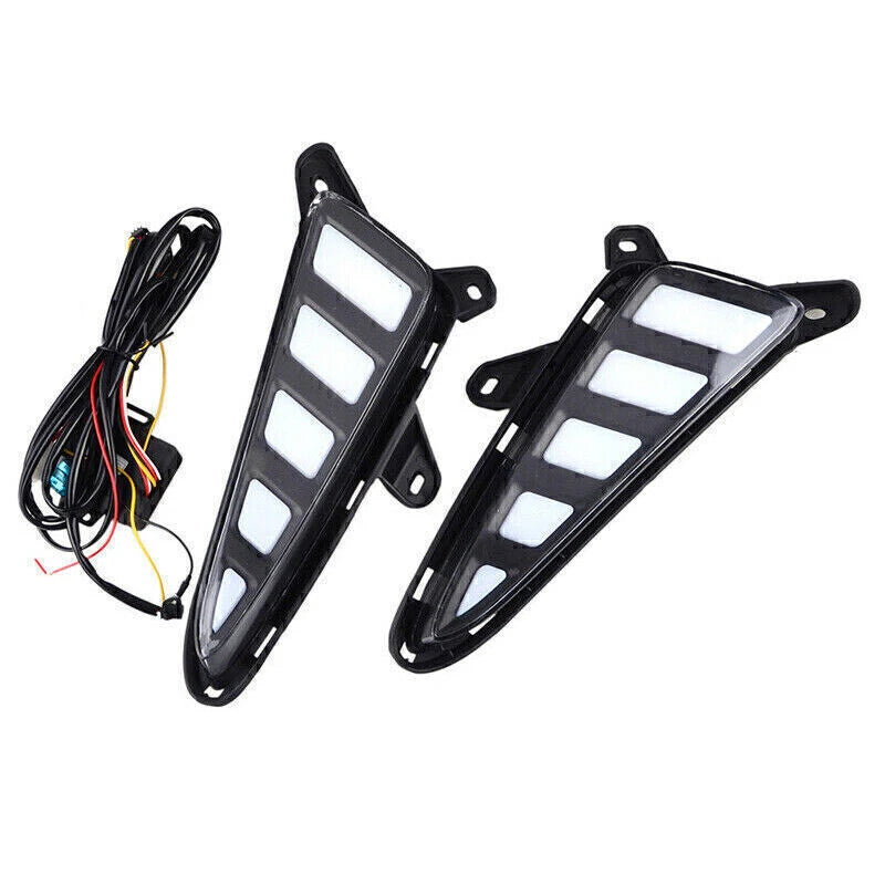 2 x DRL Daytime Running Light Turn Signal Fog Lamp for Toyota CHR (2017-2020)
