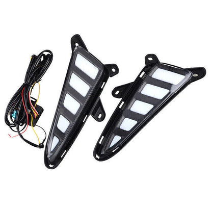 2 x DRL Daytime Running Light Turn Signal Fog Lamp for Toyota CHR (2017-2020)
