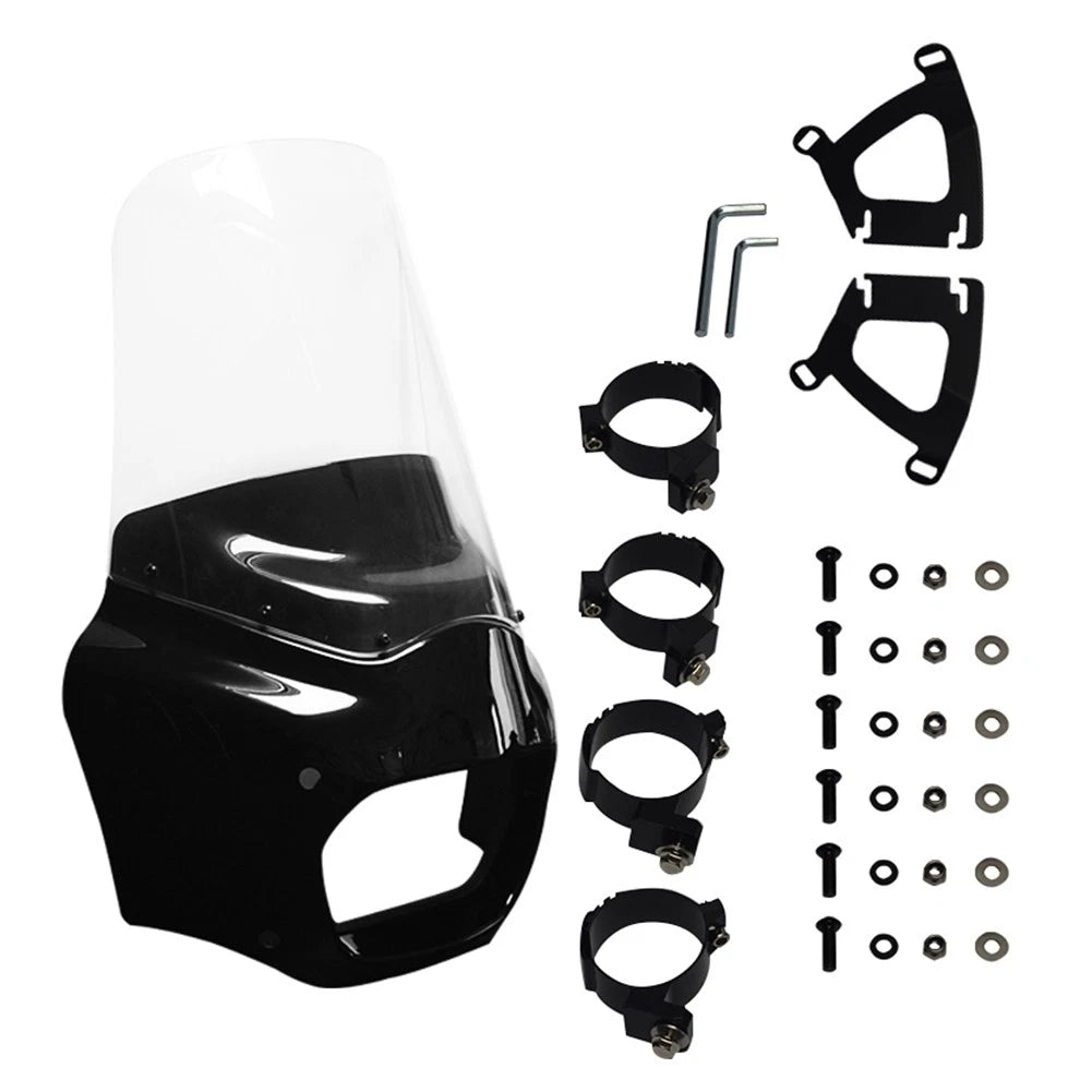 15" Clear Windshield Fairing for Harley Softail Fat Bob FXFB (2018-2019)