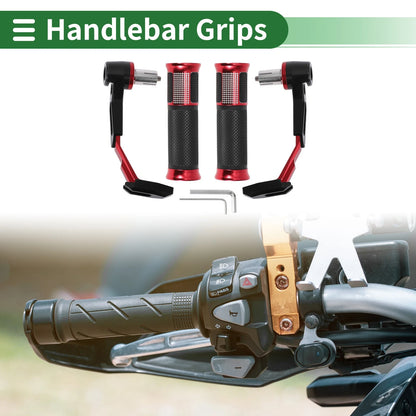 Hand Grips Cover End Grips Diamond Pattern for Motorcycle
