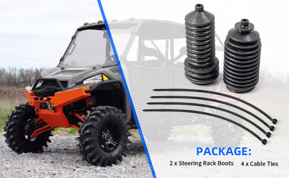 2 x Steering Rack Boots for Polaris Ranger RZR (2007–2019)