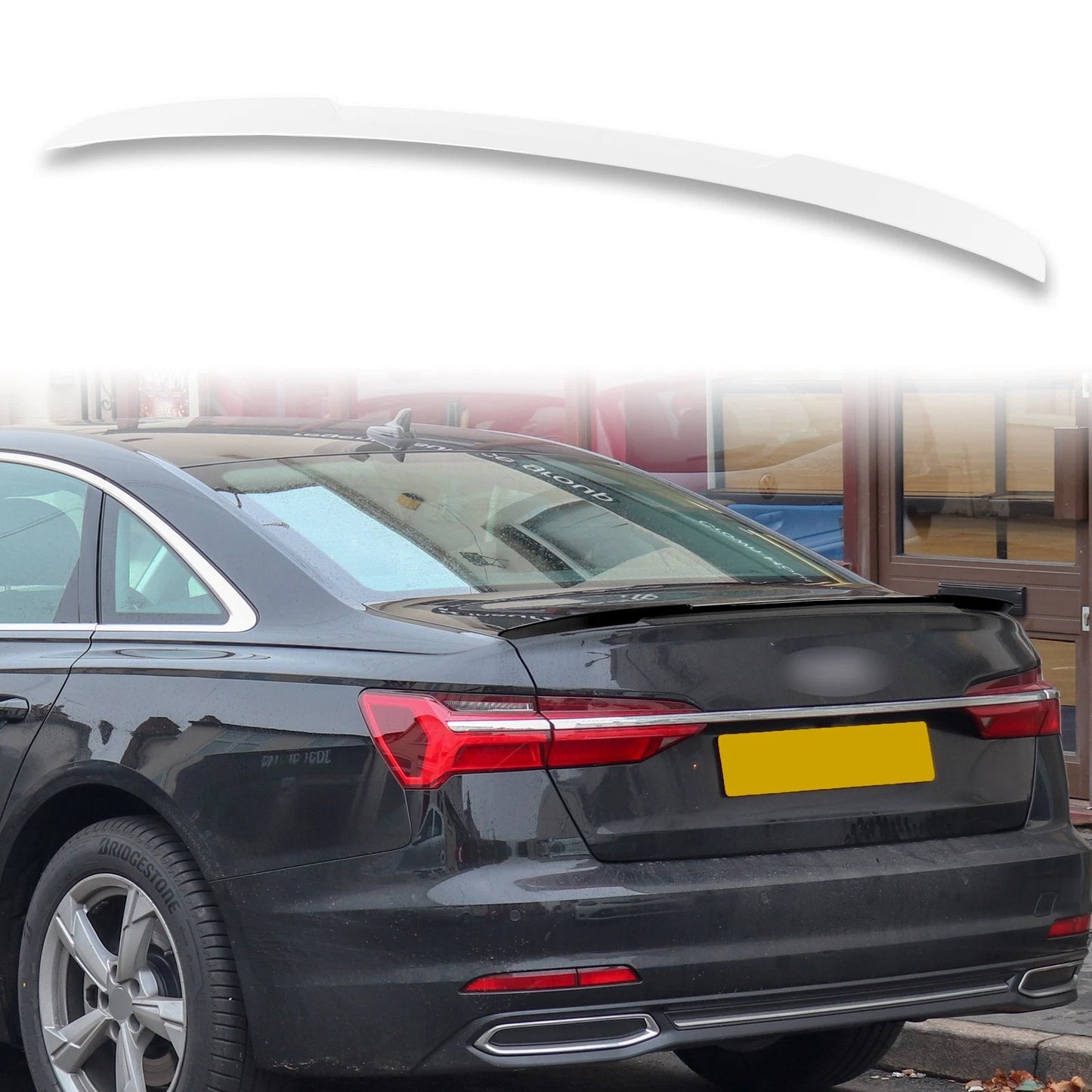 ABS Boot Spoiler for Audi A6 S6 C8 Sedan 2019-2023 Ibis White LY9C